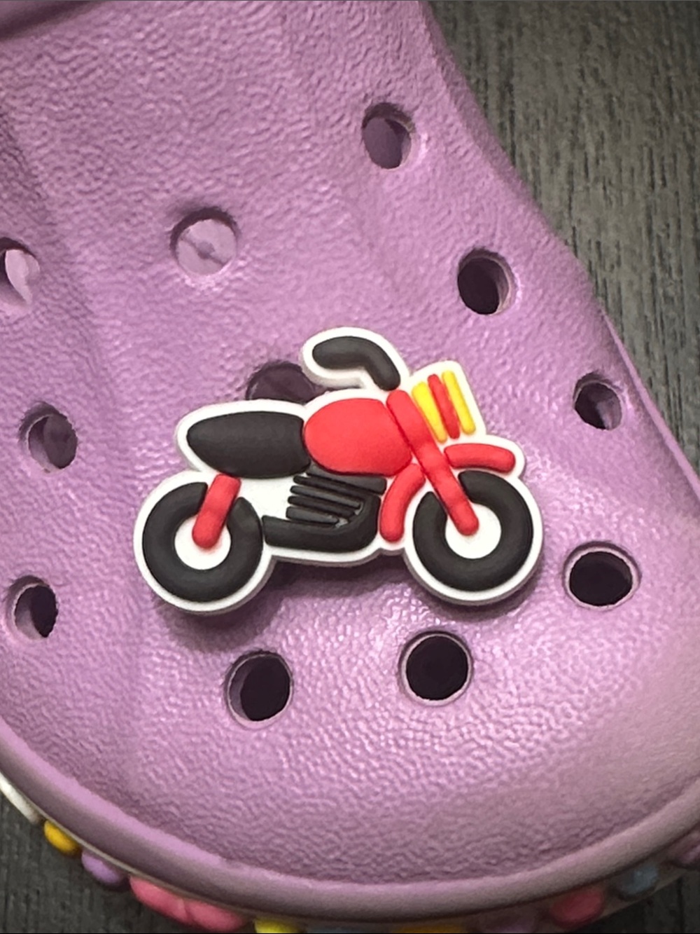 JIBBITZ Charm Red Motorcycle